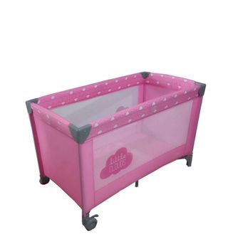 Cuna de viaje Olmitos rosa