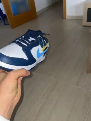 Zapatillas Nike Dunk Low Azul Blanco