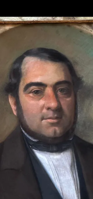 Pareja de Retratos Antiguos principios XIX