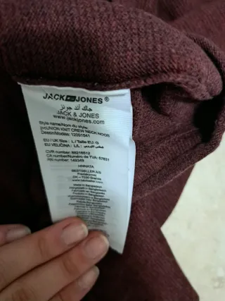 Maglioncino bordeaux uomo