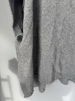 Poncho Massimo Dutti con capucha y pelo