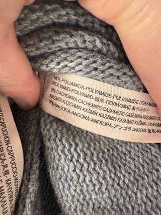 Poncho Massimo Dutti con capucha y pelo