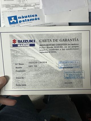 Motor fueraborda Suzuki 4T