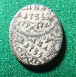 Moneda Rusa 1735 ERROR