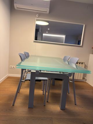 Mesa comedor extensible Cattelan Italia cristal