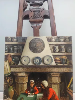 Precioso Oleo sobre lienzo firmado