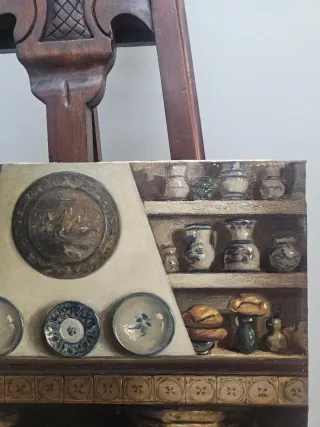 Precioso Oleo sobre lienzo firmado