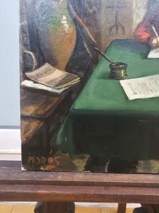 Precioso Oleo sobre lienzo firmado