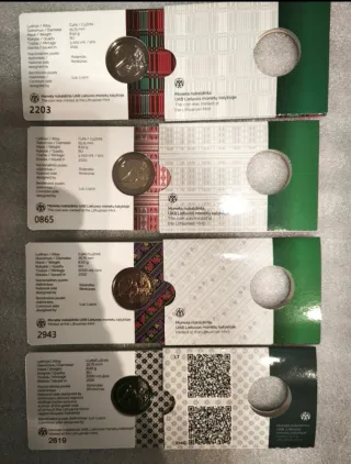 Lote 4 coincard BU Regiones Etnográficas Lituania