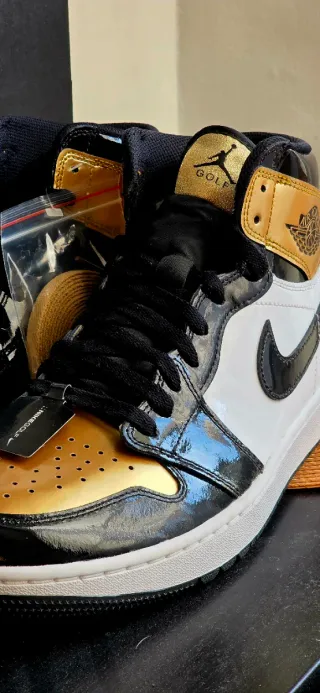 Jordan 1 High Golf " Gold toe "