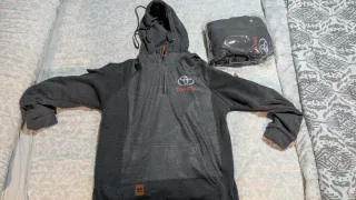 Sudadera con capucha Toyota gris para hombre