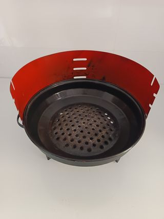 Barbacoa Portátil Negra y Roja