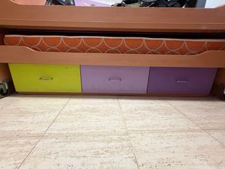 Estructura cama con cajones
