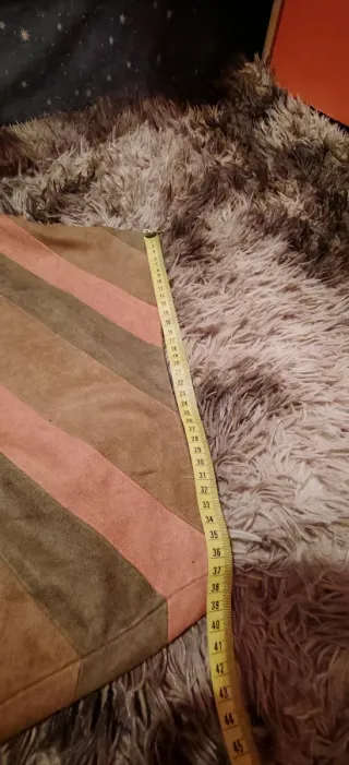 Falda de antelina a rayas Talla M