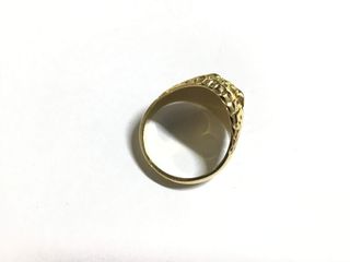 sello oro 18k con piedra con circonita