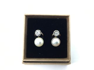 pendientes oro 18k con piedra