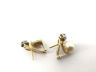 pendientes oro 18k con piedra