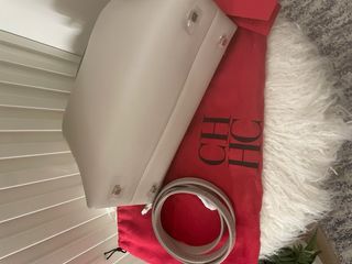 Bolso Carolina Herrera Beige Nuevo Colección