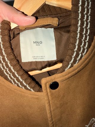 Chaqueta Bomber Marrón Mango