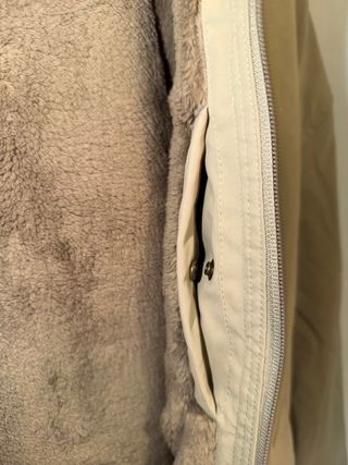 Parka Zara Beige con Forro Interior