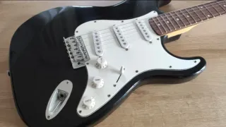 Guitarra daytona y Bajo Eléctrico academy Negro