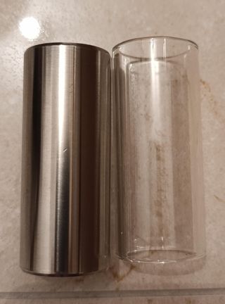 Pack 2 Slides Guitarra Acero y Cristal