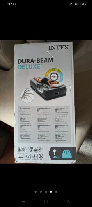 Colchón hinchable intex dura-Beam Deluxe