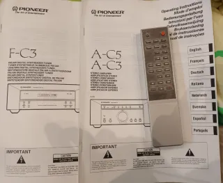 Amplificador y Sintonizador Pioneer A-C5 F-C3