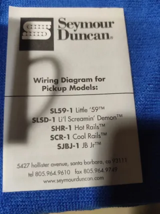 Pastilla Seymour Duncan Cool Rails para Fender .