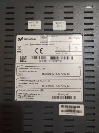 Router Wifi Movistar Fibra