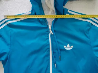 Chaqueta Adidas Talla M Azul y Blanca