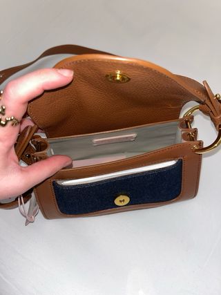 Bolso Coccinelle C-Me Azul y Marrón