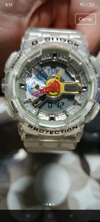 Reloj Casio G-Shock Transparente Edición especial