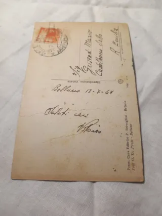 Cartolina Belluno Monumento Alpini