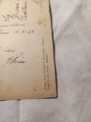 Cartolina Belluno Monumento Alpini