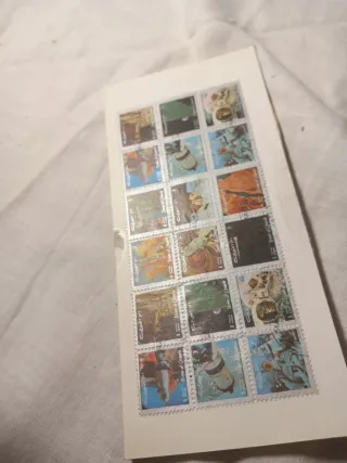 Cartolina con francobolli spazio usa