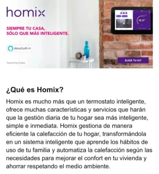 Homix Home Módulo Caldera Inteligente con Alexa