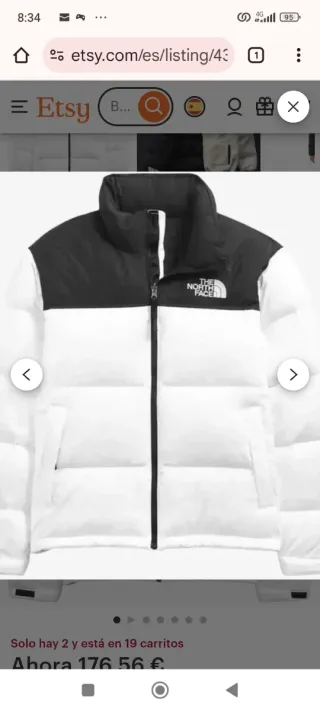 Cazadora The North Face Blanca Talla L
