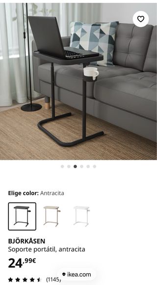 Mesa auxiliar Ikea BJÖRKÅSEN antracita