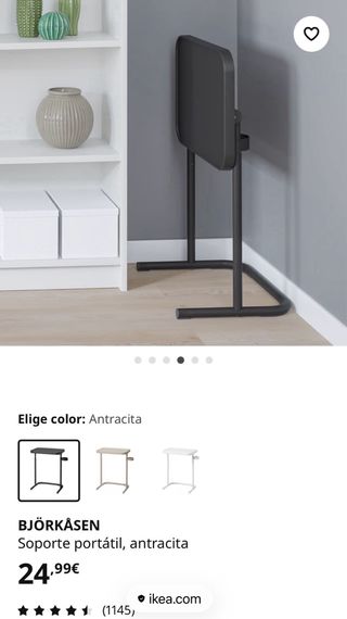 Mesa auxiliar Ikea BJÖRKÅSEN antracita