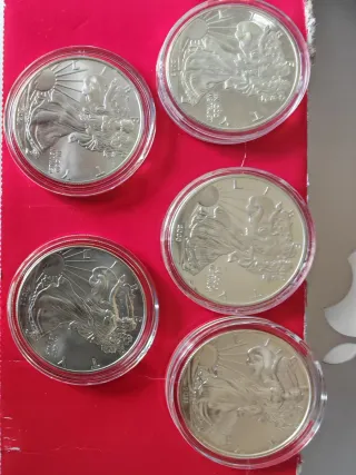 5 Onzas Plata Águila Americana 999