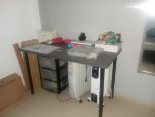 Escritorio Ikea Negro/Gris