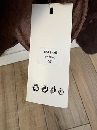 Giacca in pelliccia sintetica marrone