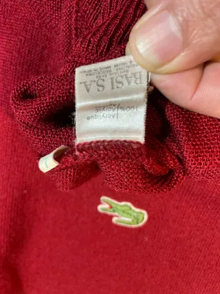 Jersey Lacoste Burdeos XL