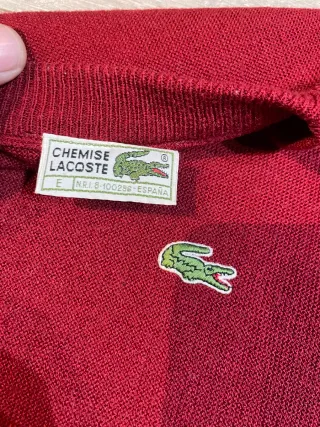 Jersey Lacoste Burdeos XL