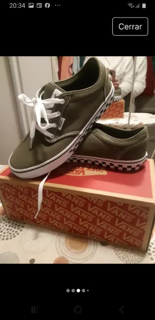 Vans verdes talla 39 sin estrenar