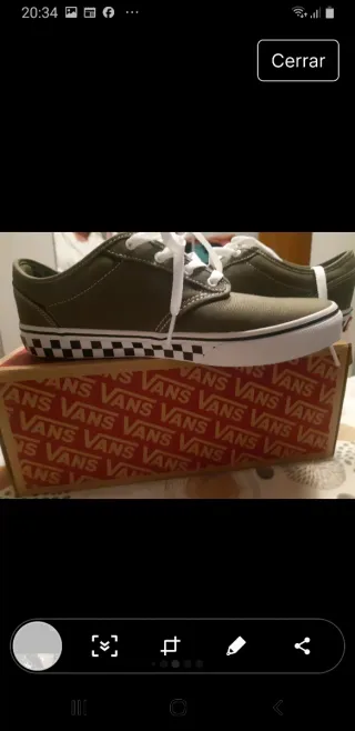 Vans verdes talla 39 sin estrenar
