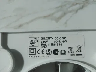 Ventilador Extractor S&P SILENT 100 CRZ Temporizad