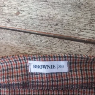 Minifalda Zara cuadros cremallera delantera