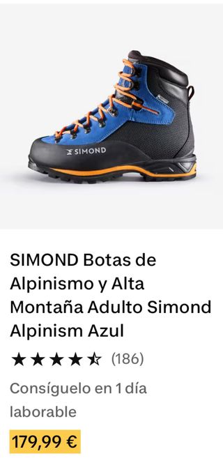 Botas de Alpinismo Simond Talla 46